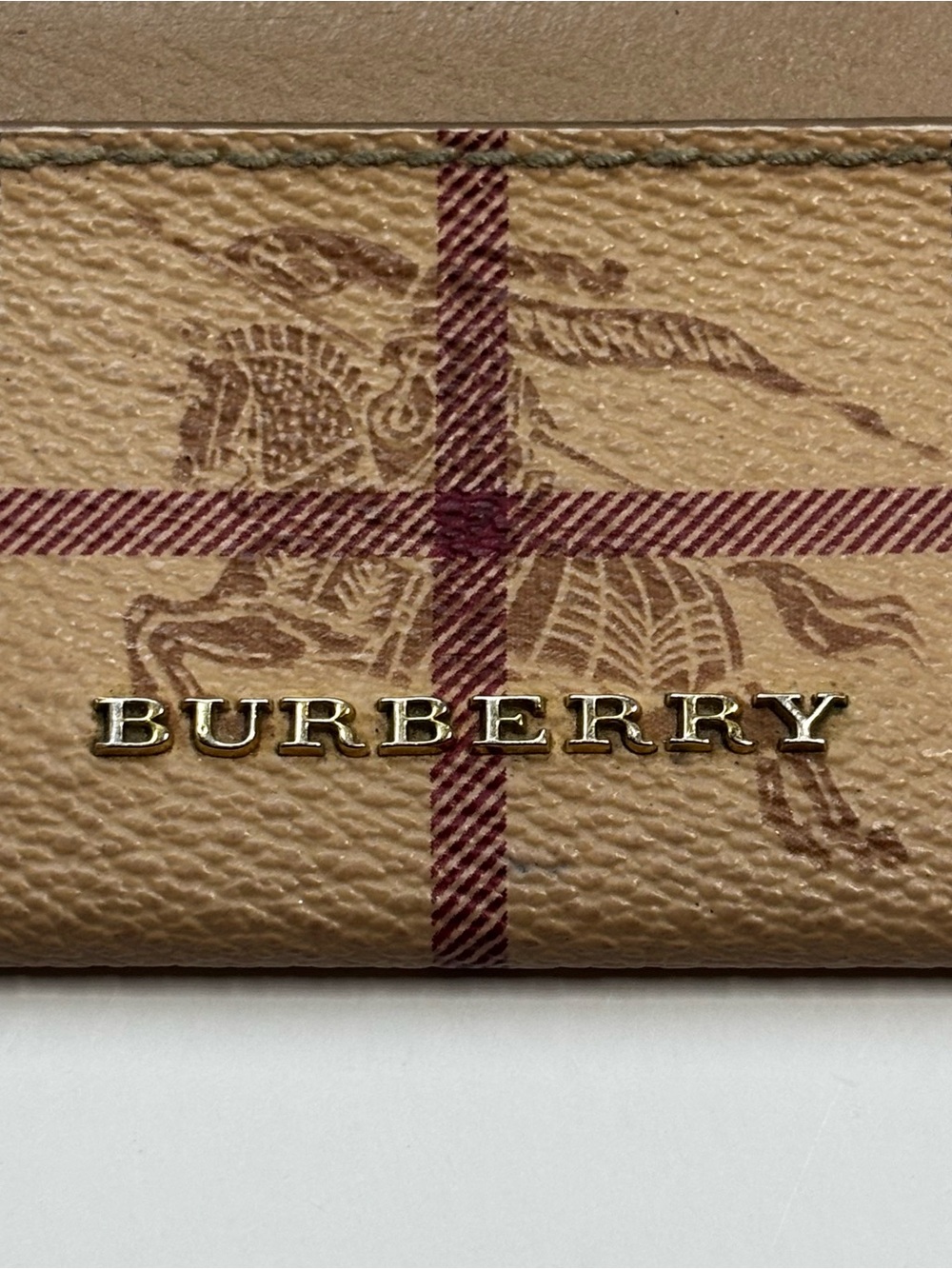 Vintage Authentic Burberry Haymarket Card Holder Unisex - Picture 3 of 6